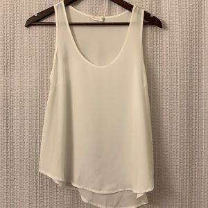 Sheer White Tank Top Blouse